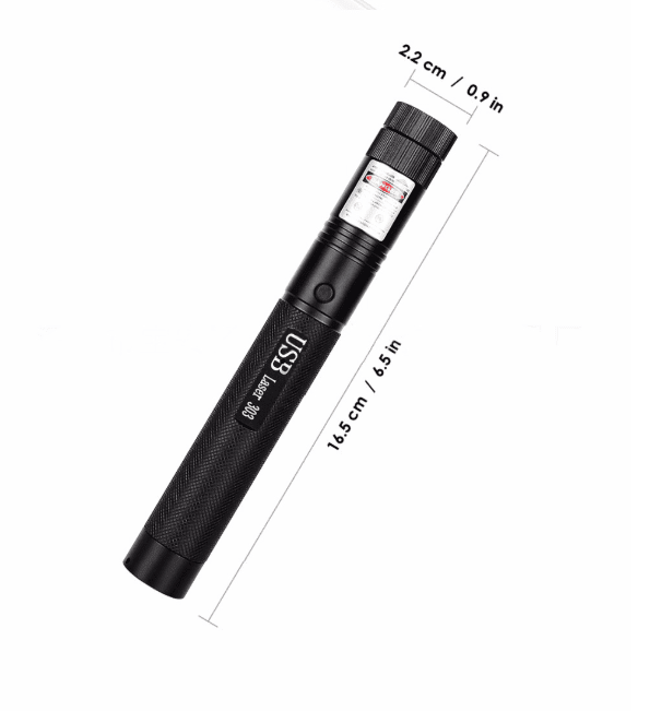 Rechargeable Laser Pointer — Adjustable Focus Beam 10