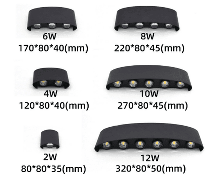 Outdoor LED Wall Light — Waterproof Aluminum Design