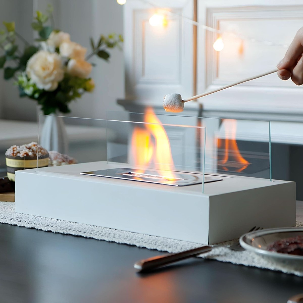 Tabletop Bioethanol Fireplace — Portable Indoor & Outdoor