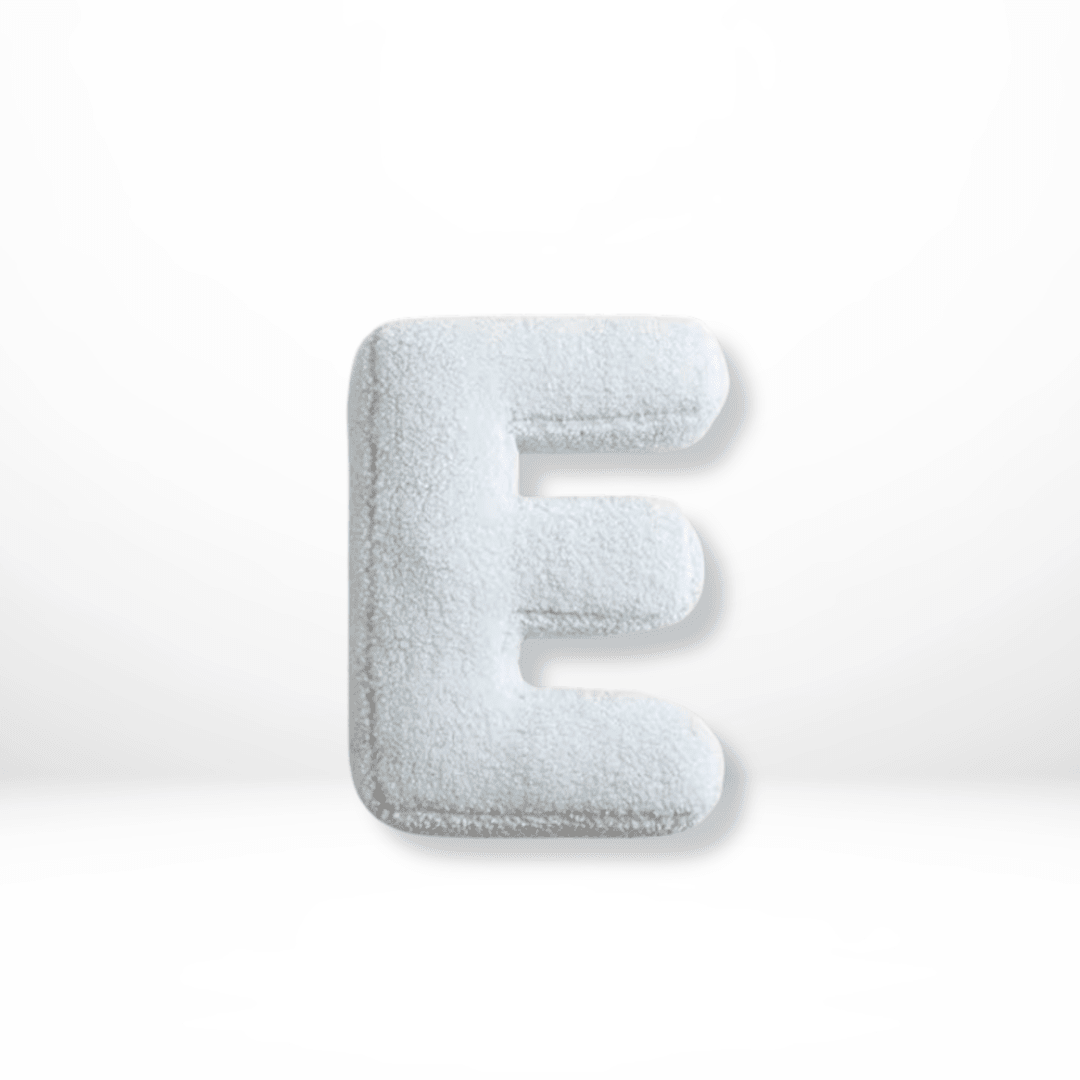 Personalized Velvet Alphabet Pillow for Sofa & Bed