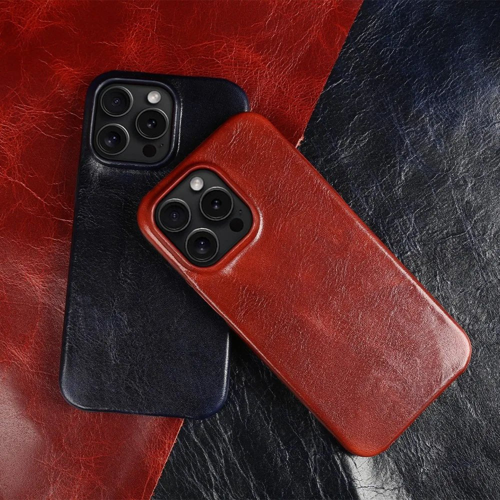 Genuine Leather iPhone Case — Handmade & Durable