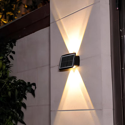 Solar LED Wall Light — Up & Down Glow Effect