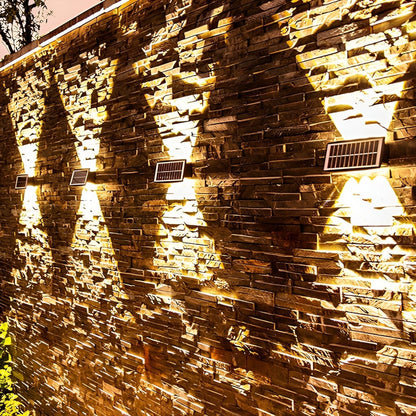 Solar LED Wall Light — Up & Down Glow Effect