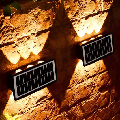 Solar LED Wall Light — Up & Down Glow Effect