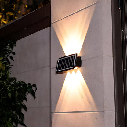 Solar LED Wall Light — Up & Down Glow Effect