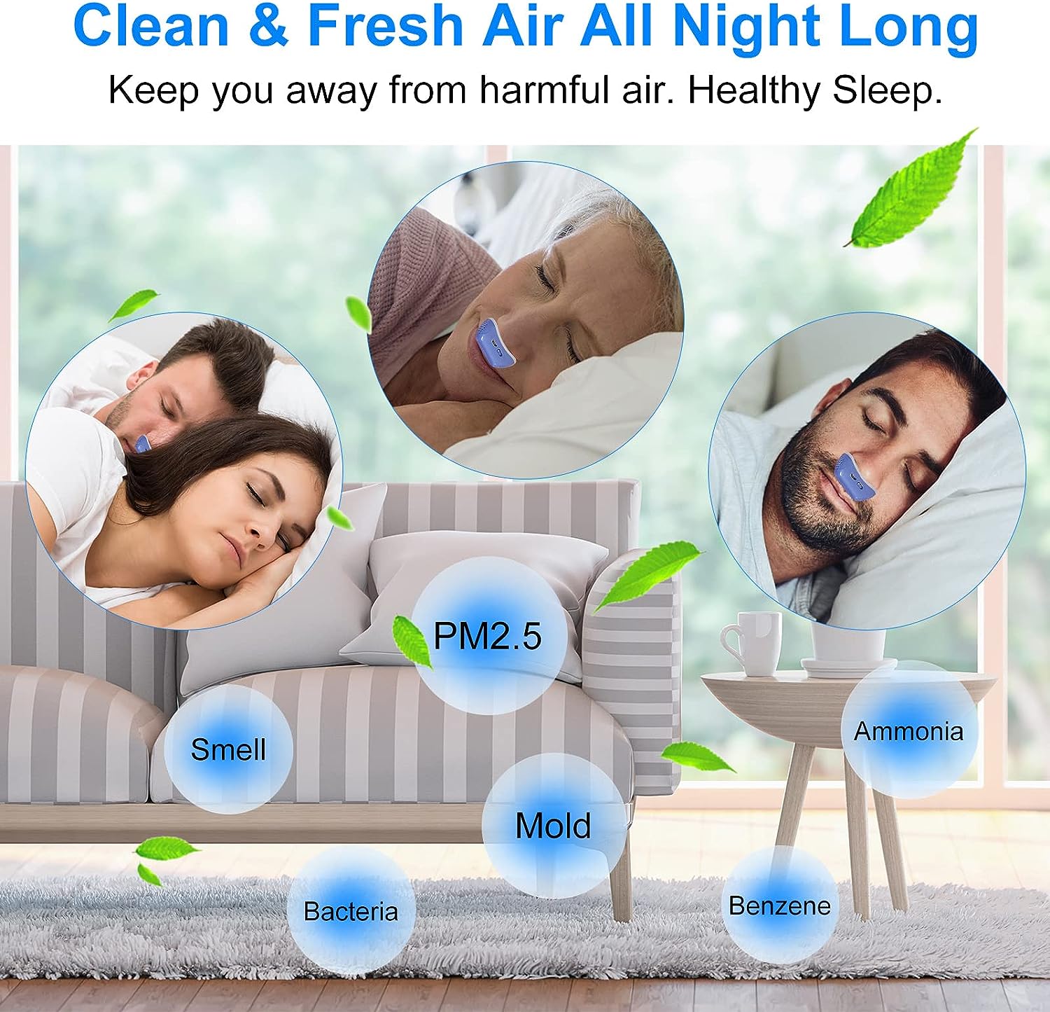 Micro CPAP — Compact Anti-Snoring Sleep Device