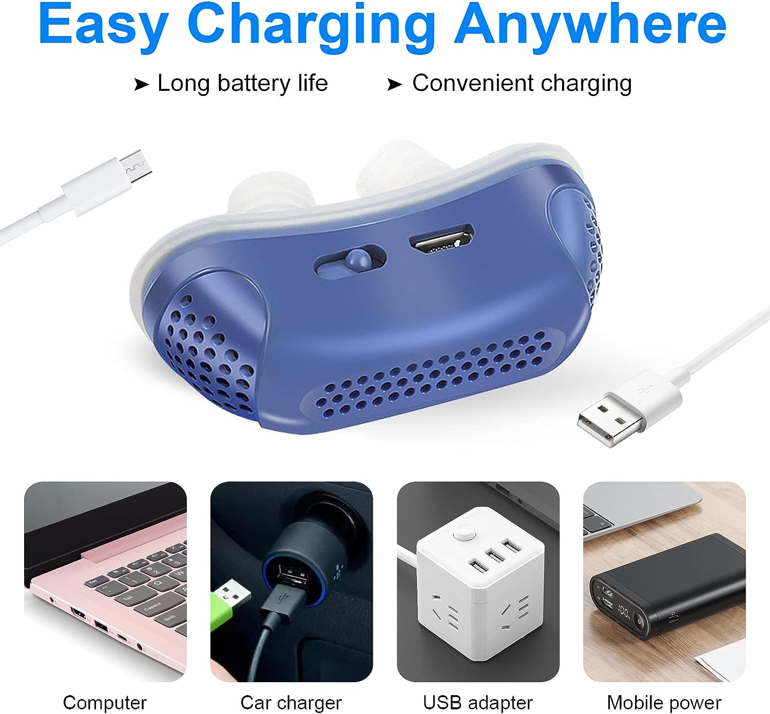 Micro CPAP — Compact Anti-Snoring Sleep Device
