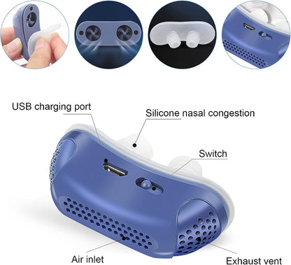 Micro CPAP — Compact Anti-Snoring Sleep Device
