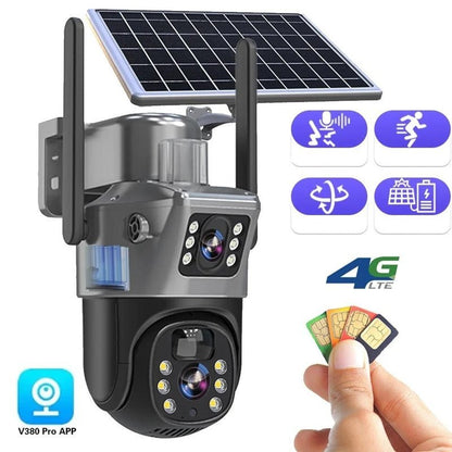 Solar 4K WiFi Security Camera — 10x Zoom Surveillance