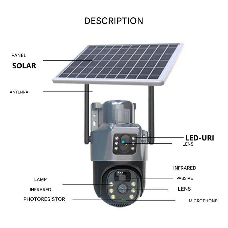 Solar 4K WiFi Security Camera — 10x Zoom Surveillance