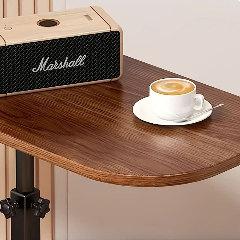 Adjustable Wood & Metal Side Table for Sofa 7