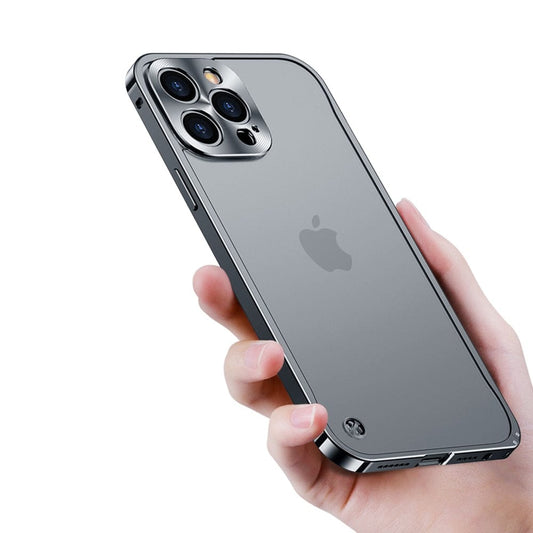 AeroShield CNC milled aluminium iPhone case in blue