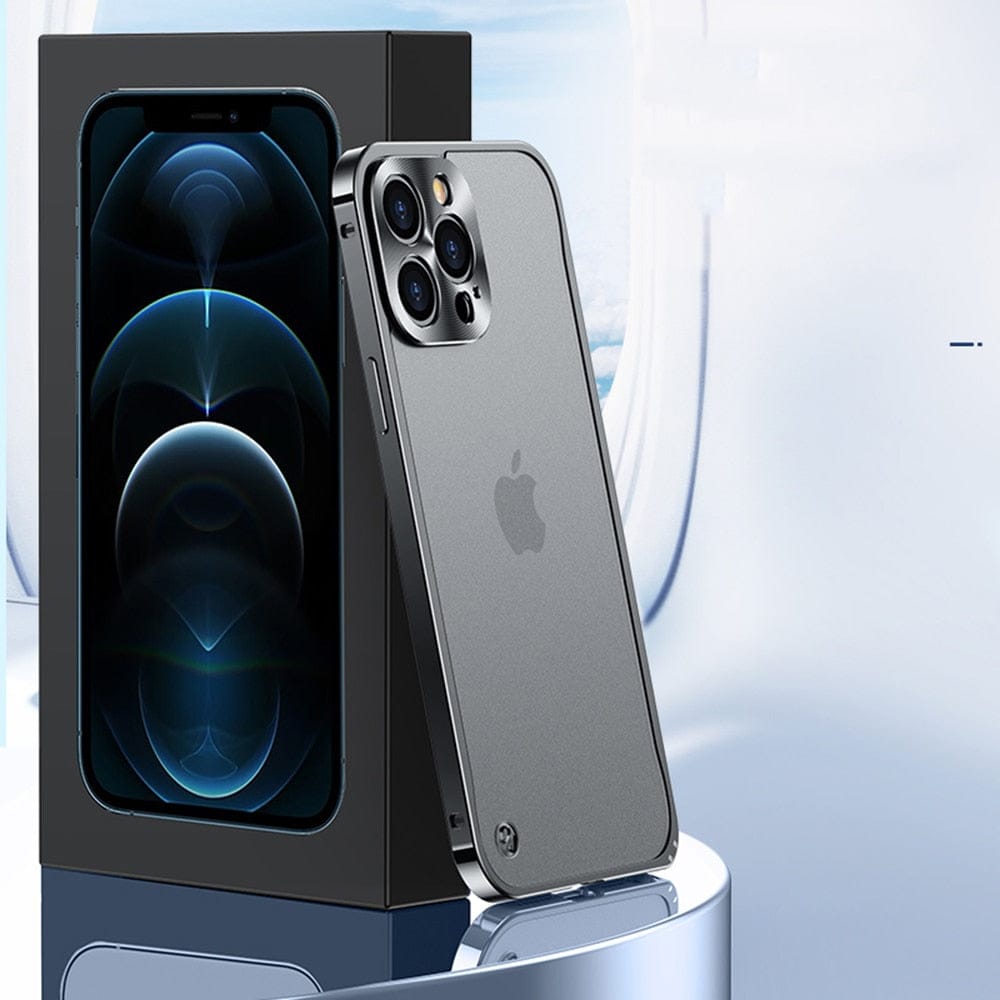 AeroShield aluminium iPhone case shown in all available colours