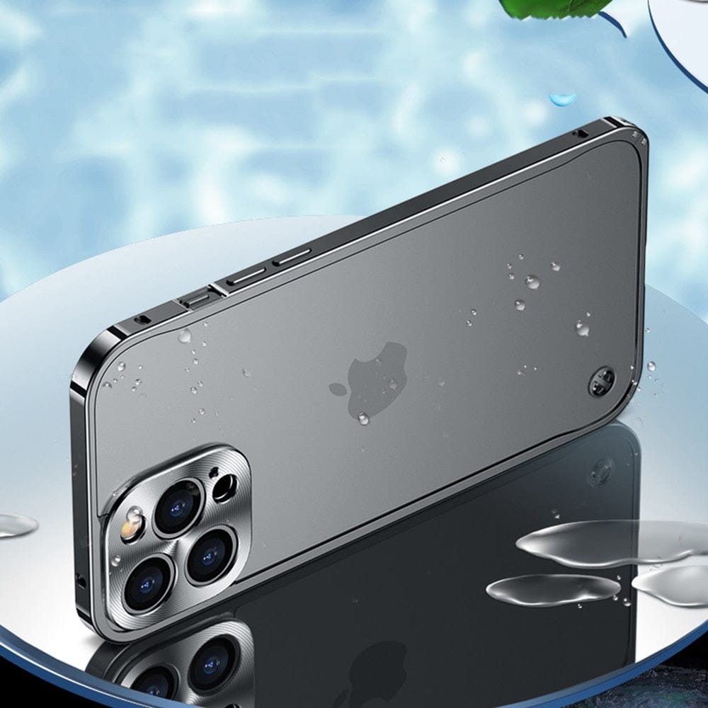 Back of the AeroShield case showing the raised camera lip