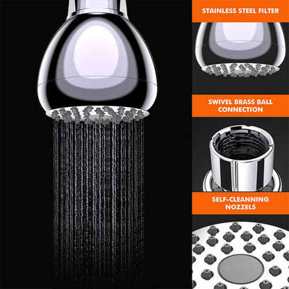 AquaRidge - High Pressure Shower Head Anti-Clog Nozzles 3