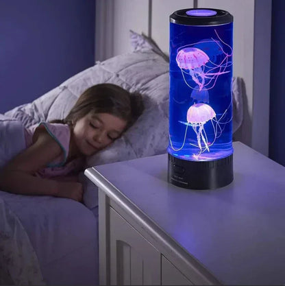 AquaVista LED jellyfish lamp with colour-changing glow