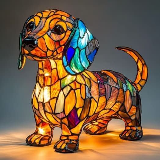 Artistic LED Dog Night Light — Cozy Decor Glow 18