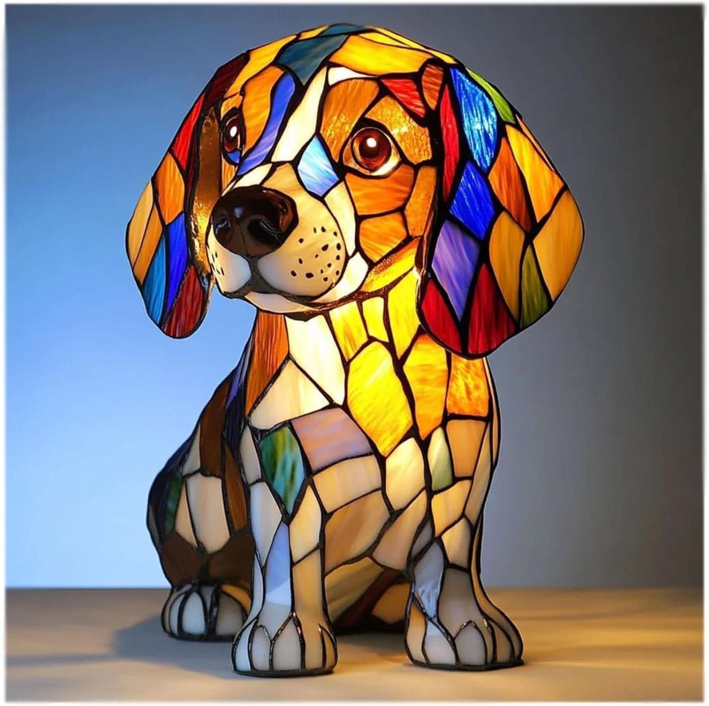 Artistic LED Dog Night Light — Cozy Decor Glow 2