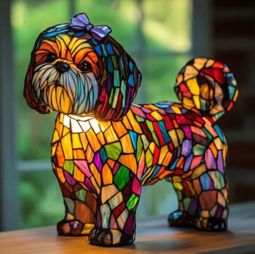 Artistic LED Dog Night Light — Cozy Decor Glow 26