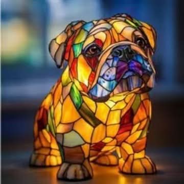 Artistic LED Dog Night Light — Cozy Decor Glow 5