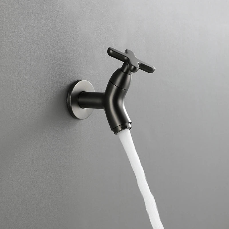 Brass Wall-Mounted Faucet for Kitchen & Bath 2