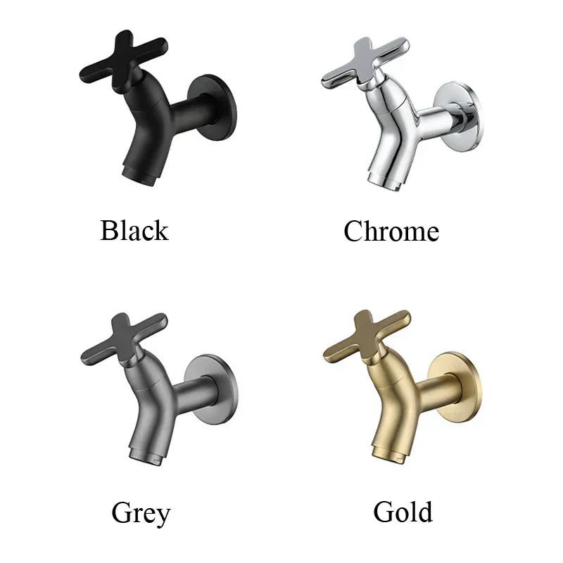 Brass Wall-Mounted Faucet for Kitchen & Bath 8