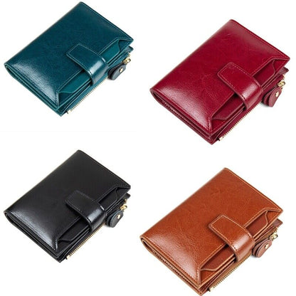 Valcroft - Compact Leather Wallet RFID Blocking