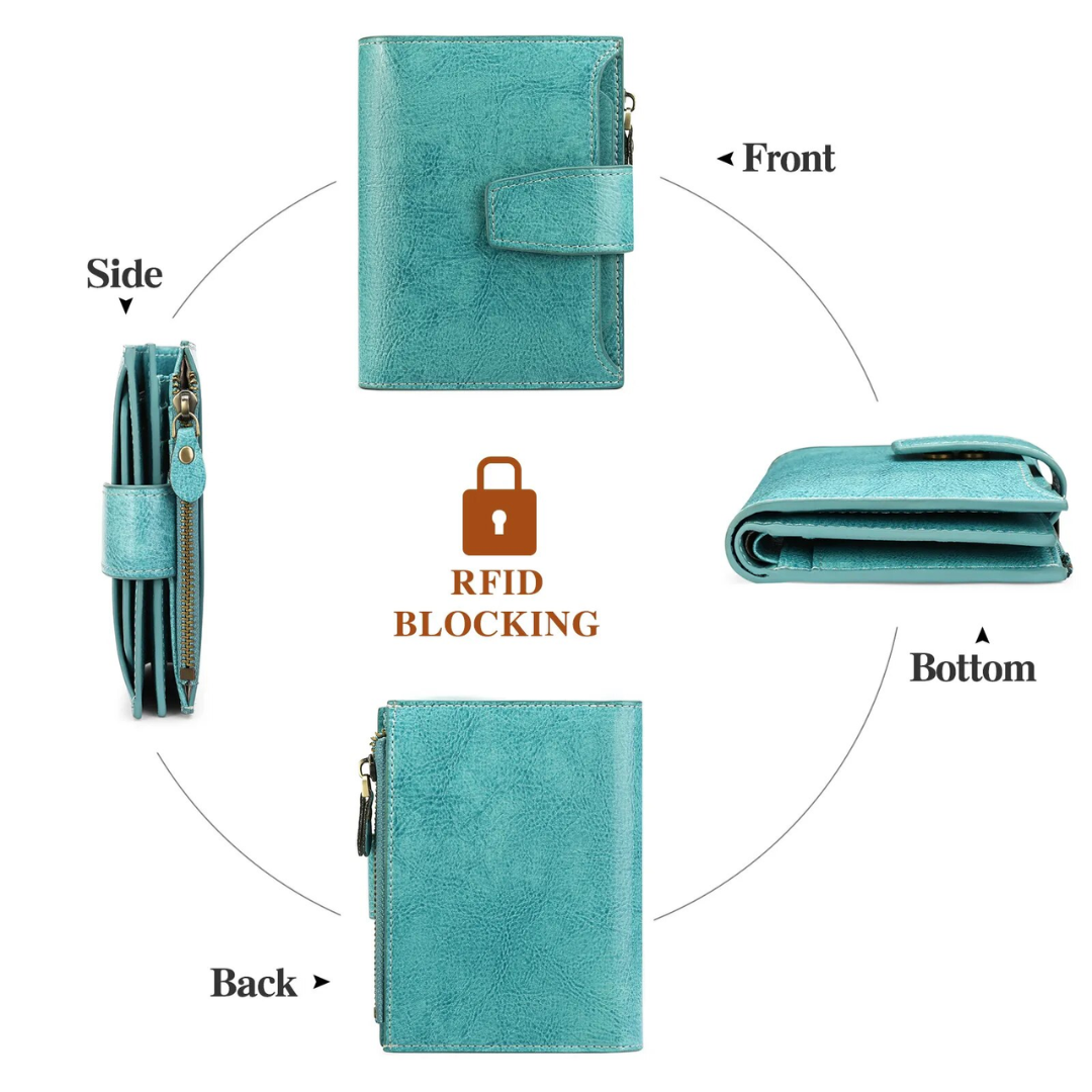 Valcroft - Compact Leather Wallet RFID Blocking