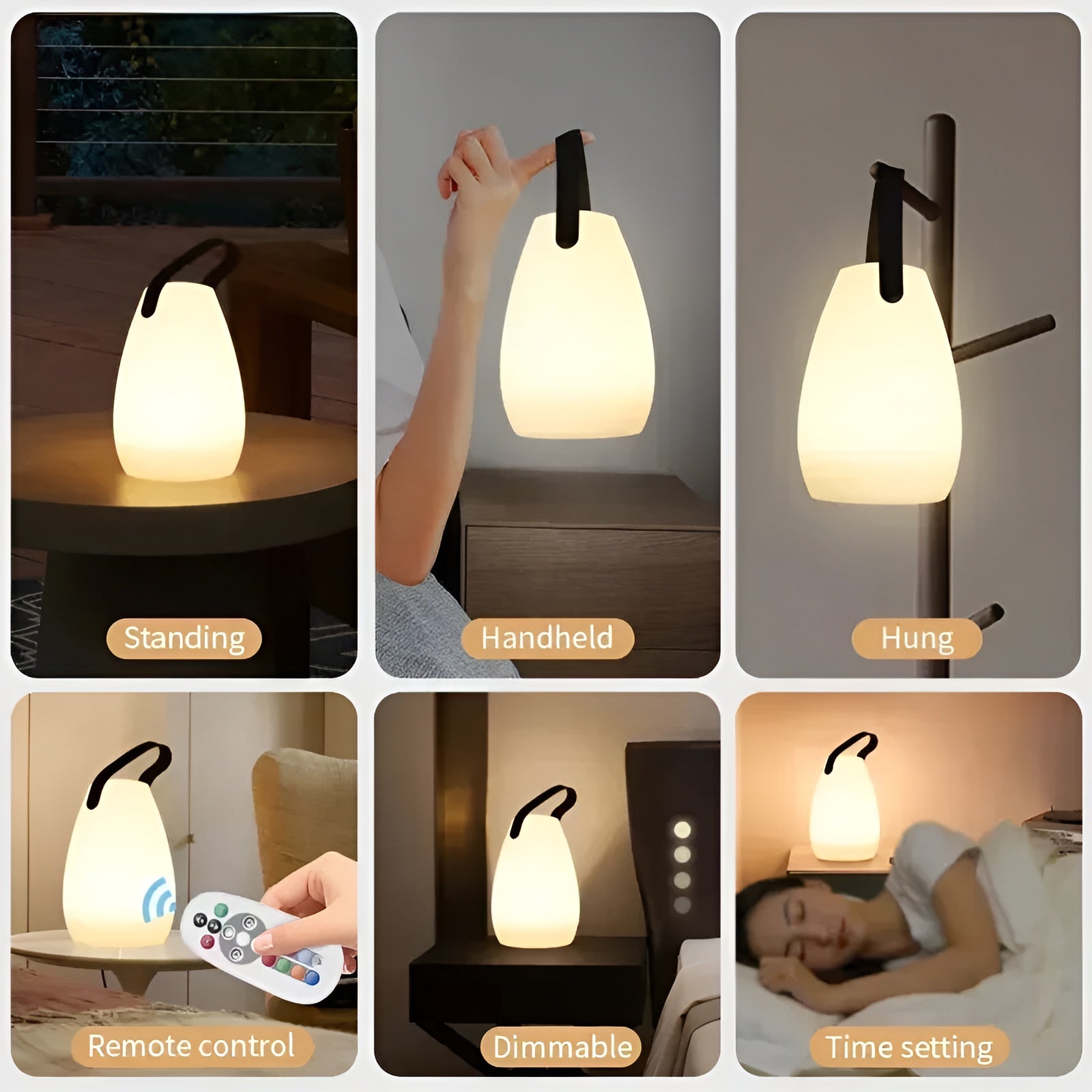 Cordless LED Table Lamp — Waterproof and Rechargeable 4