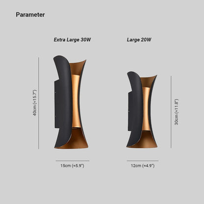 Curved LED Wall Light — IP65 Waterproof Outdoor 6
