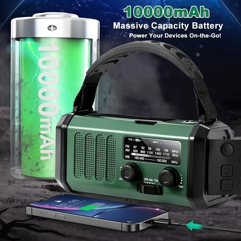Emergency Radio — Solar Hand Crank with USB Charging 2