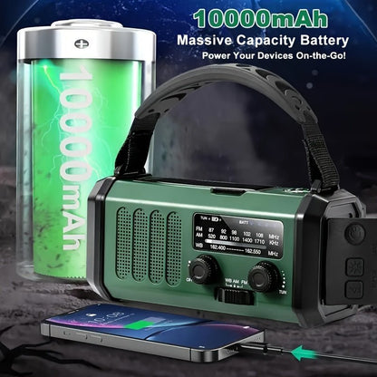 Emergency Radio — Solar Hand Crank with USB Charging 2