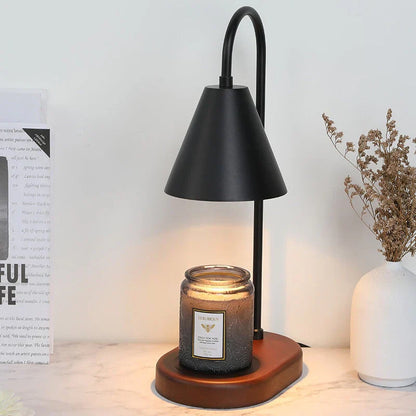 GlowHaven candle warmer lamp on a living room side table