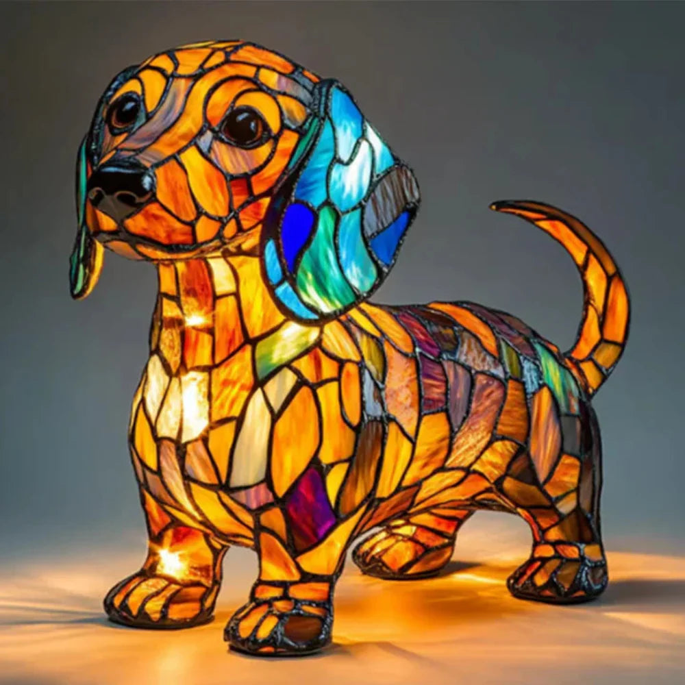 Lumishard - Stained Glass Animal Table Lamp USB Night Light 5