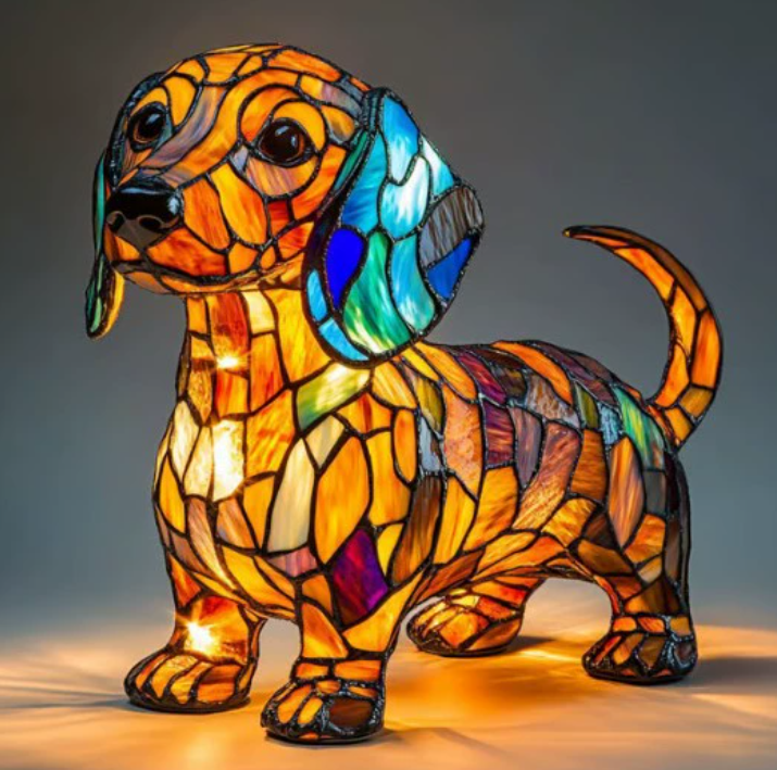 Lumishard - Stained Glass Animal Table Lamp USB Night Light 6