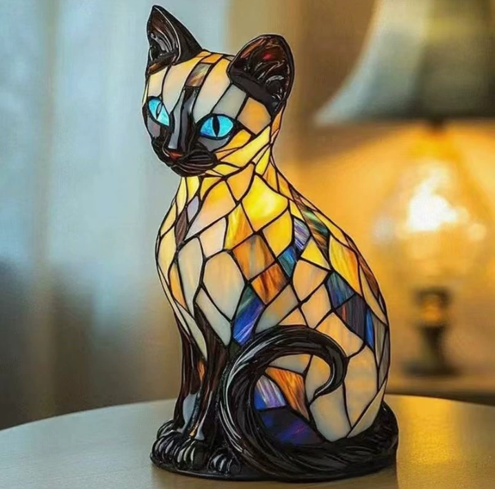 Lumishard - Stained Glass Animal Table Lamp USB Night Light 8