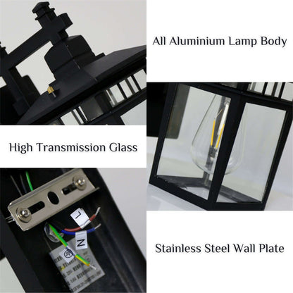 Lumivast - Outdoor Wall Lantern Waterproof E27 Light 10