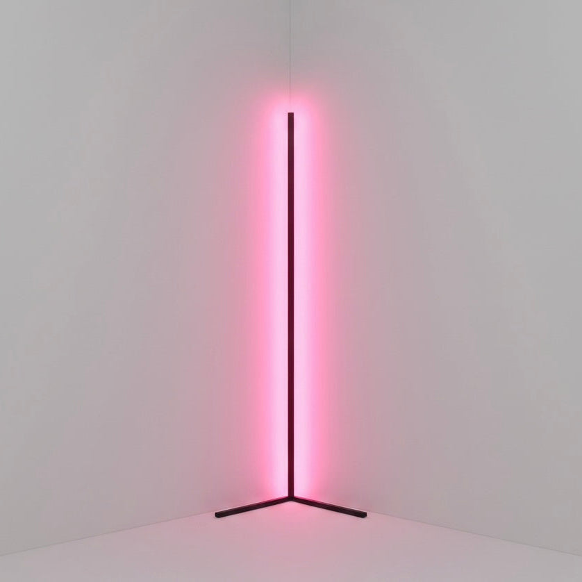 Lumivex smart corner floor lamp in RGB colour mode