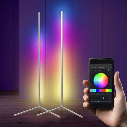 Lumivex - Smart Corner Floor Lamp RGB Dimmable LED 19