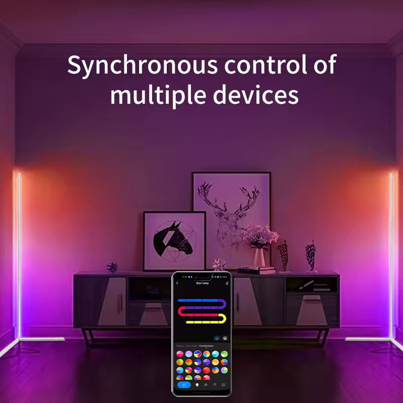 Lumivex - Smart Corner Floor Lamp RGB Dimmable LED 7
