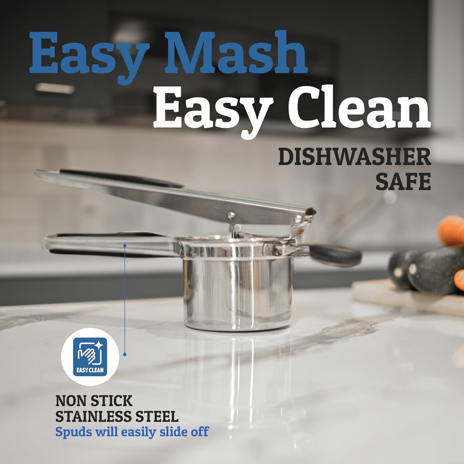 MashCraft - Heavy-Duty Potato Masher Stainless Steel 10