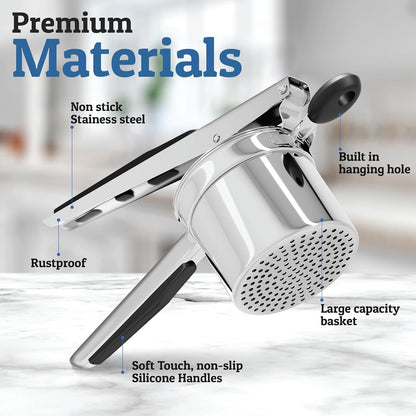 MashCraft - Heavy-Duty Potato Masher Stainless Steel 11