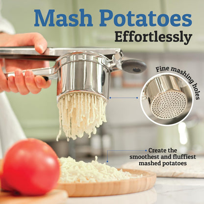 MashCraft - Heavy-Duty Potato Masher Stainless Steel 12