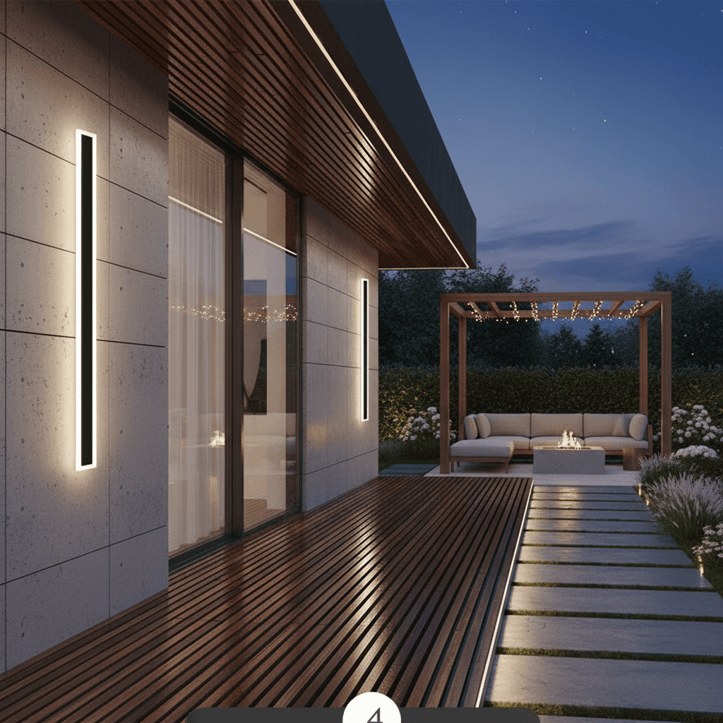Modern Outdoor Wall Lamp — Weatherproof LED 3