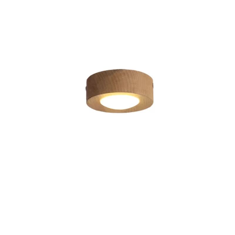 Modern Walnut Wood LED Ceiling Light 6