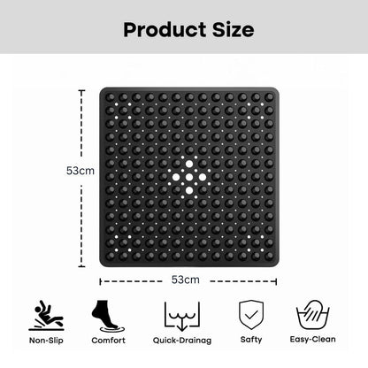 Non-Slip Shower Mat — Suction Grip with Drainage Holes 4
