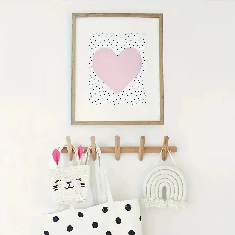 Nordvik coat rack shown with included mounting hardware