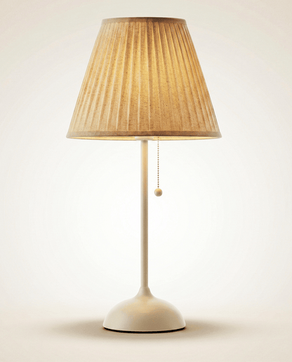 Pleated Shade Table Lamp — Natural Tone 2