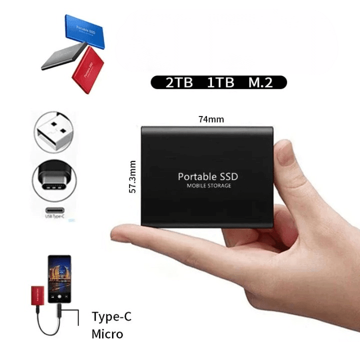 Portable SSD 512GB — USB-C Ultra-Fast Transfer 2