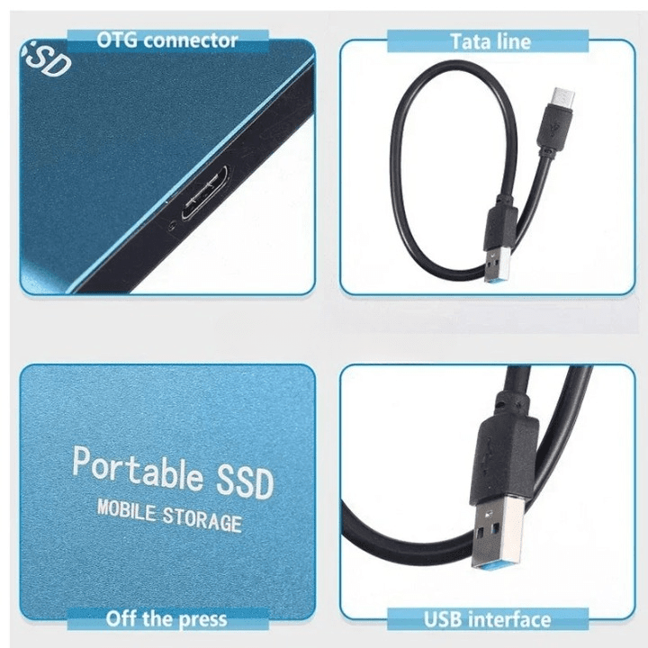 Portable SSD 512GB — USB-C Ultra-Fast Transfer 7